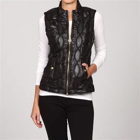 michael kors vest with black logo|Michael Kors puffer vest women's.